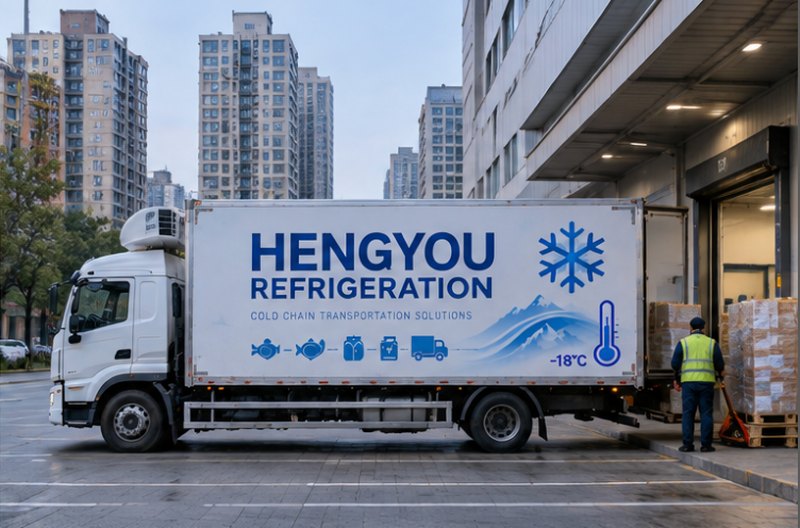 Refrigerated transport along the cold chain — AI-generated illustration
