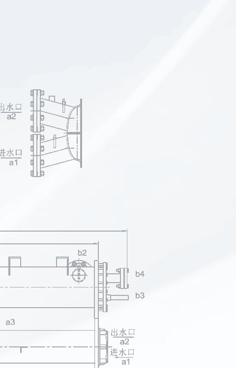The manufacturer dimension and nozzle drawing