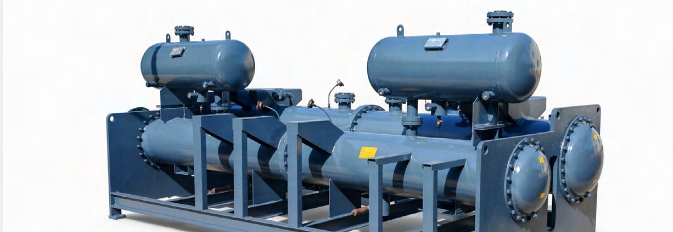 Screw-matched unit heat exchanger, double head