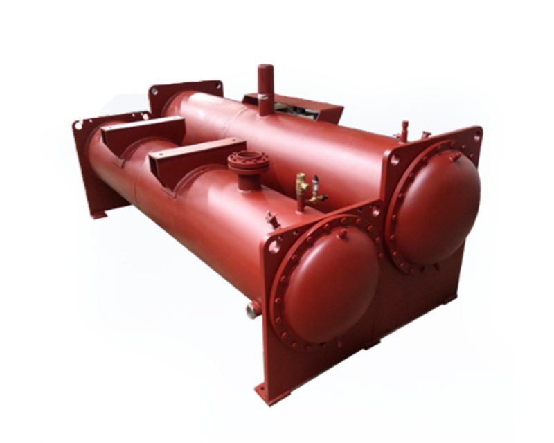 Coated condenser, four-pass water side