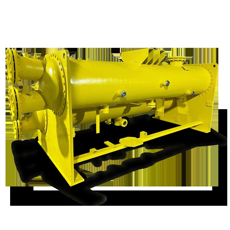 Coated exchanger, yellow finish